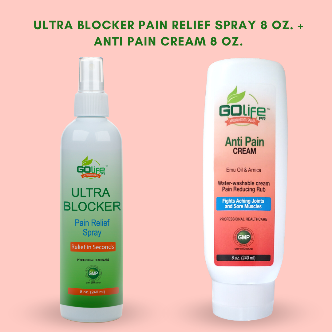 ANTI PAIN CREAM + ULTRA BLOCKER PAIN RELIEF SPRAY