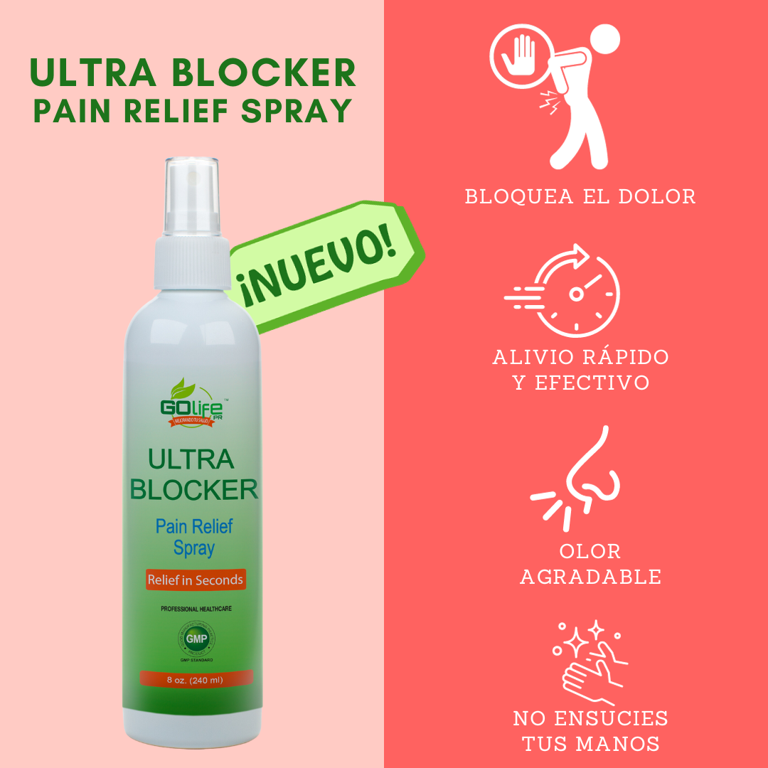 ULTRA BLOCKER PAIN RELIEF SPRAY GO LIFE PR
