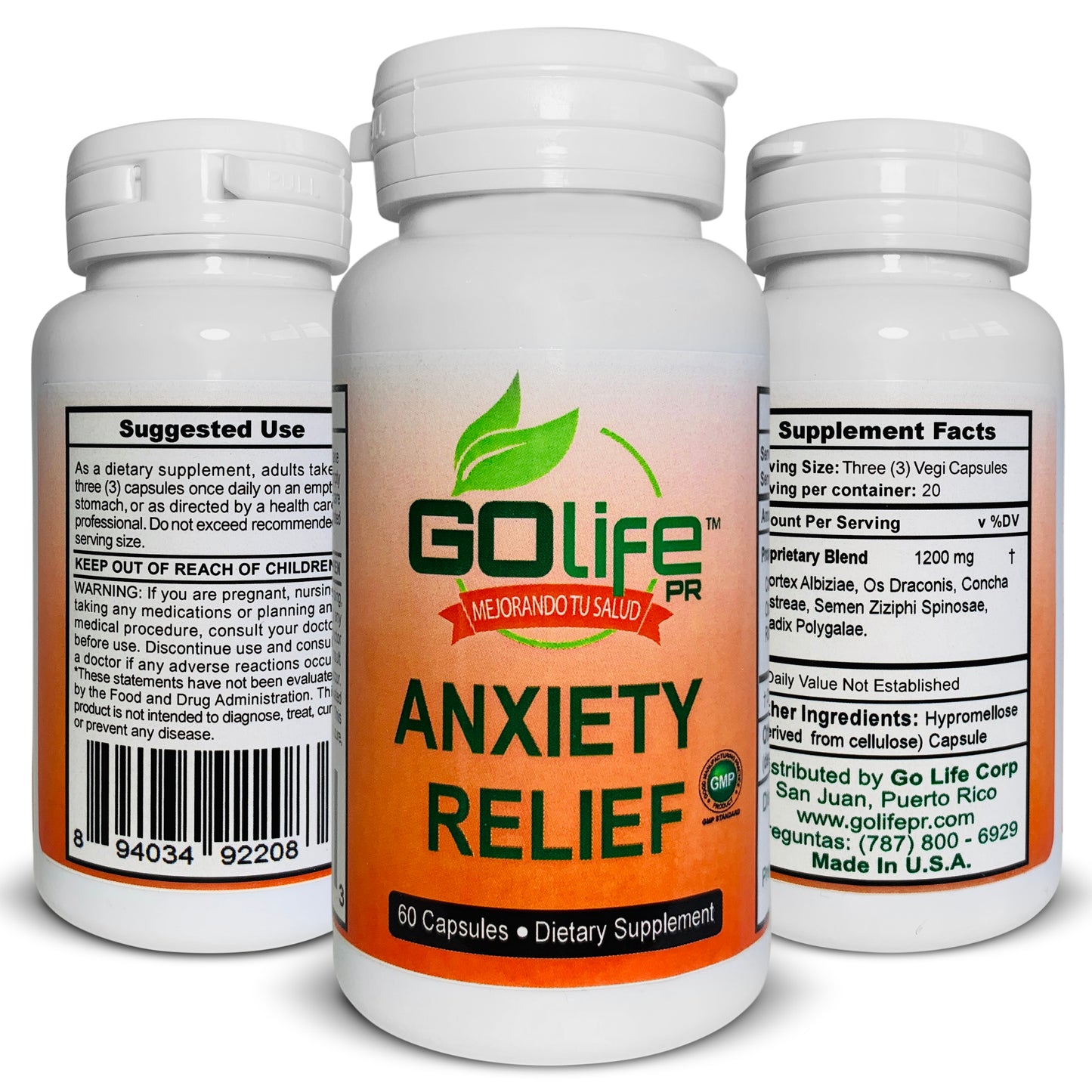 ANXIETY RELIEF, 60 CÁPSULAS